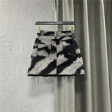 Korean Y2K Raw Edges High-waisted Skirt