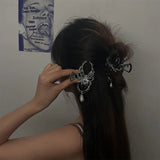 Gothic Sweet Black Spider Hair Claw Clips