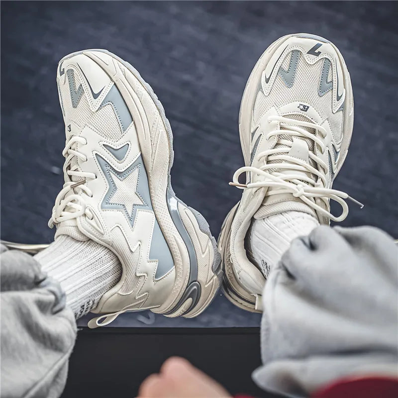 Vintage Stars Platform Sneakers