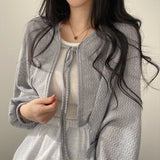 Thin Knitted Single Breasted Cardigan