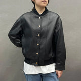 Golden Genuine Sheepskin Leather Jacket