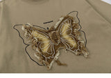 Y2K Butterfly Embroidery T-Shirt