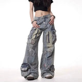 Retro American Style Workwear Baggy Jeans