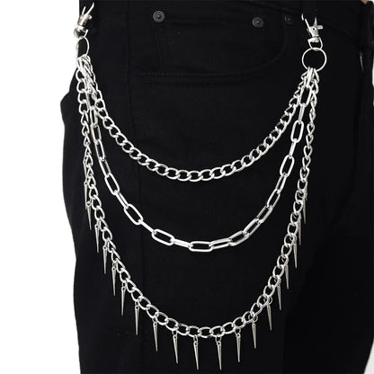 Punk Pentagram Gothic Jeans Chain