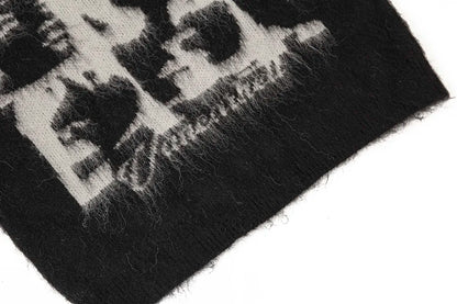 Y2K Abstract Faces Sweater