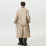 Korean Style Simple Solid Color Woolen Coat