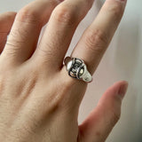 Gothic Adjustable Retro Ghost Eye Ring