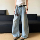Vintage Summer Washed Loose Wide Leg Jeans