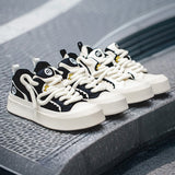 Black and White Big HeadBoard Shoes
