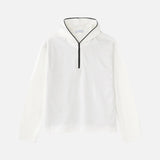 Minimalist Korean Style Lightweight Zip Hooded Sweatshirt