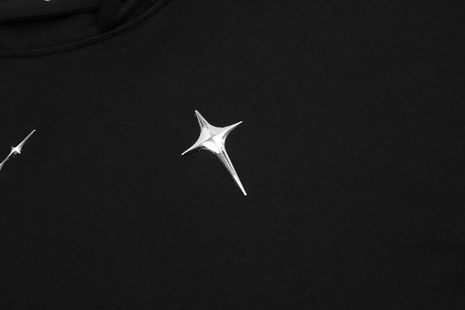 Loose Stellar Cross Hoodie