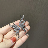 Front view of the butterfly Y2K Neo Glam Earrings