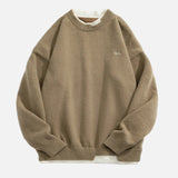 Cozy Fake Two-Piece Matching Knitwear Sweater