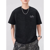 Breathable Black Round Neck Casual T-Shirt