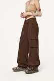 Turn-down Waist Cargo Pants