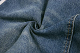 Irregular Distressed Spliced Washed Wide Leg Jeans