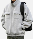 Y2K Spring Oversized Solid Color Cotton Jacket