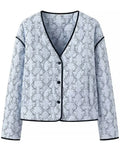 Women Boho Floral Padded Jacket