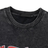 Graphic Vintage Black UFO Alien T-Shirt
