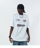 Oversized Sports O-neck T-shirt