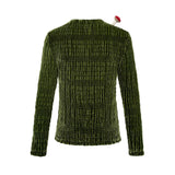 Punk Silk Velvet Asymmetrical Collar T-Shirt