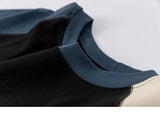 Color Block Retro Patchwork T-shirt