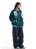 Y2K Autumn Corduroy Baseball Varsity Jacket