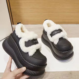 Y2K High Heel Platform Snow Fur Boot