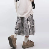 Stylish Distressed Chill Fit Cropped Denim Jorts