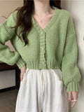 Soft Girl Knitted Button-Up Sweater