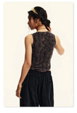 Sleeveless Washed Crop Top