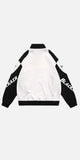 Racing Style Patchwork Half Zipper Sweatshirt