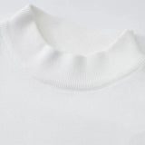 Warm Knitted Solid Color Classic Sweater