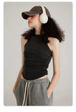 Washed Solid Color Women's Top