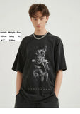 Doberman Gangster Dog Graphic T-shirt