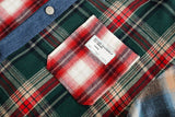 Vintage Plaid Loose Denim Jacket