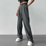 Elegant High Waisted Wide Leg Pants