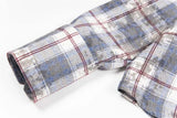 Y2K Retro Vintage Tie-Dyed Plaid Long-Sleeve Shirt