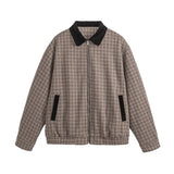 Lightweight Casual Plaid Vintage Comfort Jacket