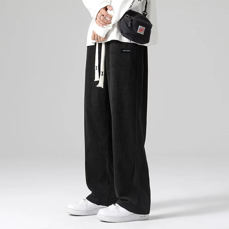 Corduroy Wide Leg Pants with Pants