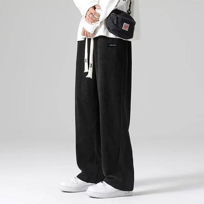 Corduroy Wide Leg Pants with Pants