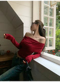 Off-Shoulder Long-Sleeve Top