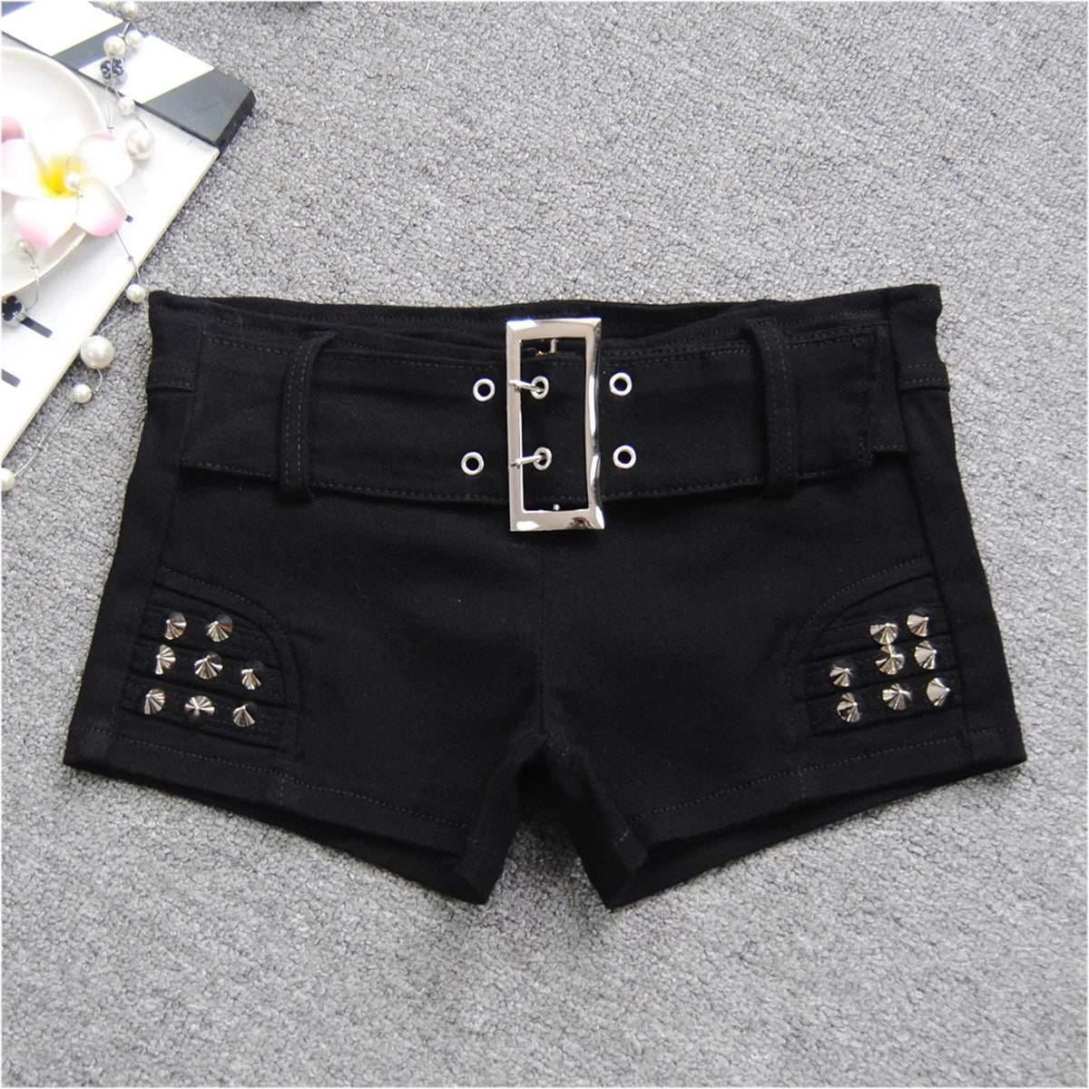 Buttoned Pocket Shorts