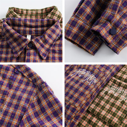 Elegant Long Sleeve Plaid Shirt