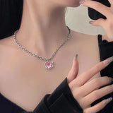 Heart-Shaped Pendant Necklace