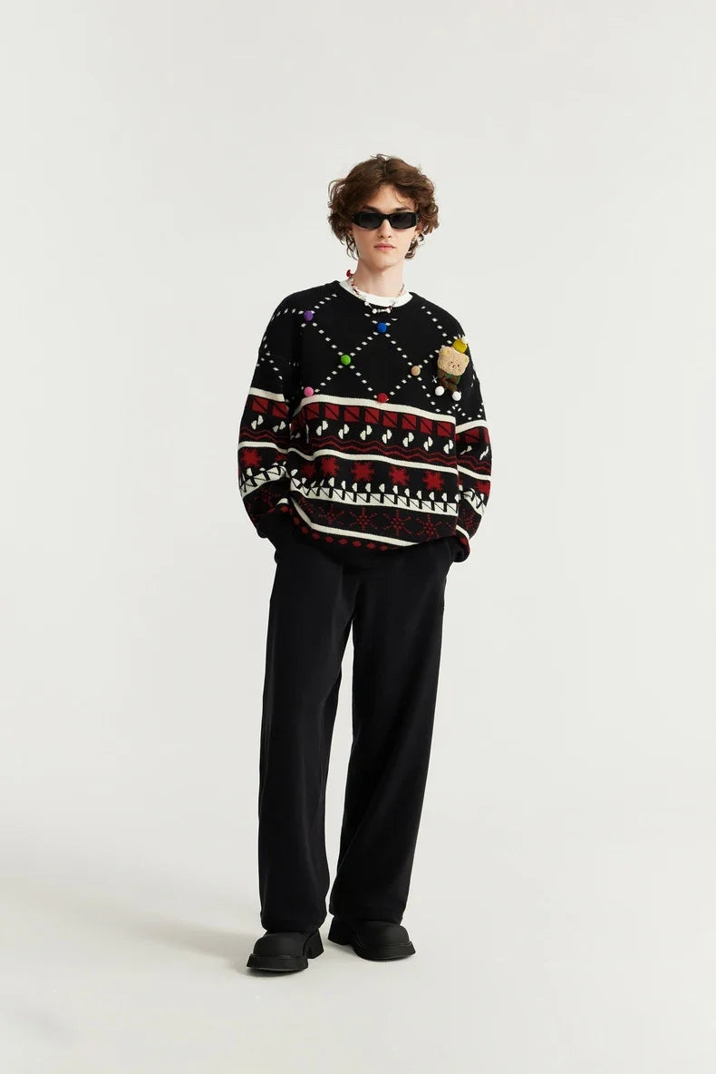 Christmas Knitted Snow Sweater
