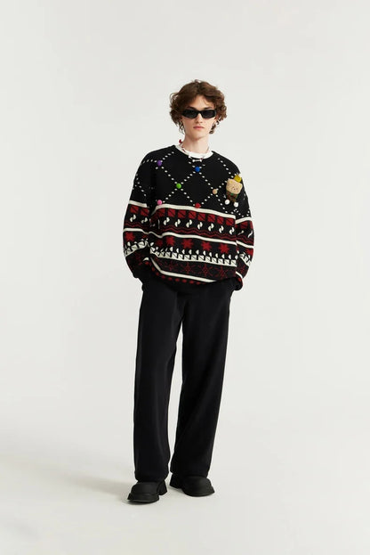 Christmas Knitted Snow Sweater