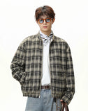 Versatile Reversible Plaid Harrington Jacket