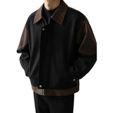Casual Loose Vintage Patchwork Korean Style Jacket