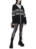 Halloween Retro Skulls & Ghosts Sweater